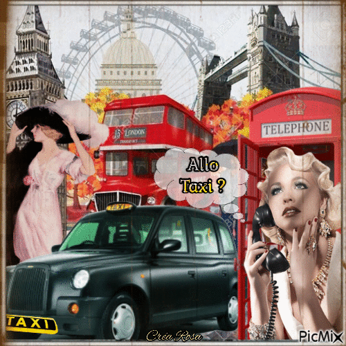 Concours : Appeler un Taxi par téléphone - Animovaný GIF zadarmo