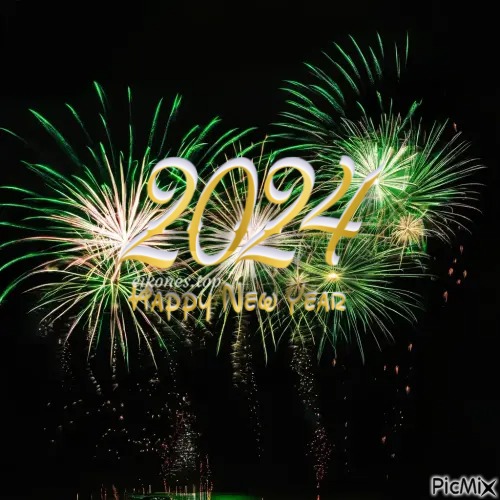 2024 Happy New Year - δωρεάν png