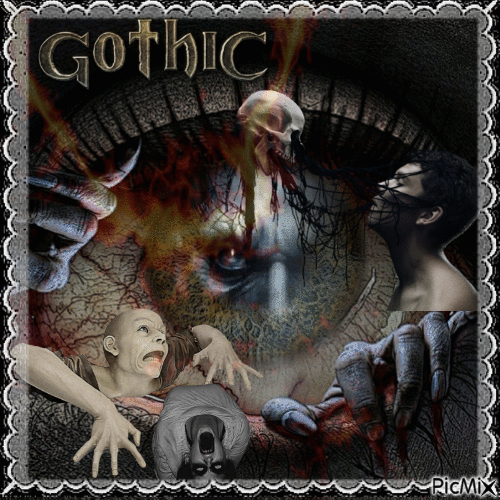 Dunkle Kunst - Gothic, Bizarr - GIF animé gratuit