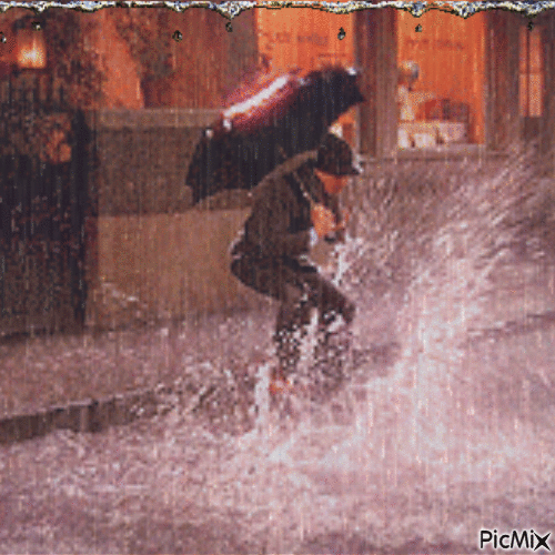 Dancing in the Rain - Animovaný GIF zadarmo