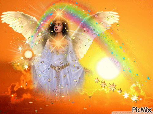 Sunangel giving out light and love - Kostenlose animierte GIFs