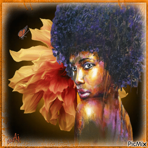 Concours "Femme avec une coupe afro" - Besplatni animirani GIF