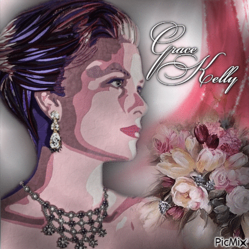 Grace Kelly Art - Darmowy animowany GIF