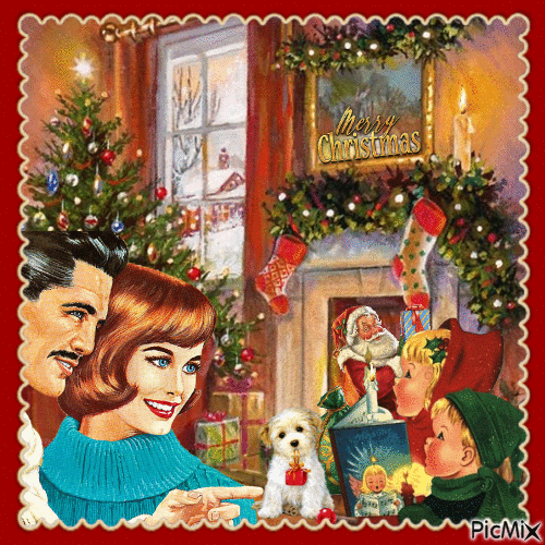 Merry Christmas for all my friends - GIF animasi gratis