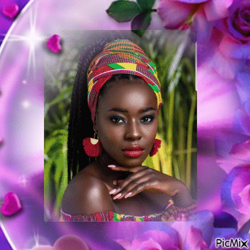 Beauté Africaine - GIF animado grátis