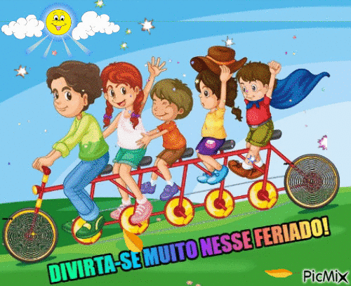 Feliz Dia das Crianças - Безплатен анимиран GIF