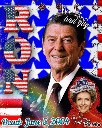 Ronald Reagan Edit - Gratis animerad GIF
