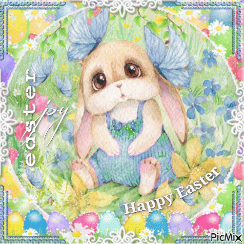 Easter bunny - GIF animate gratis