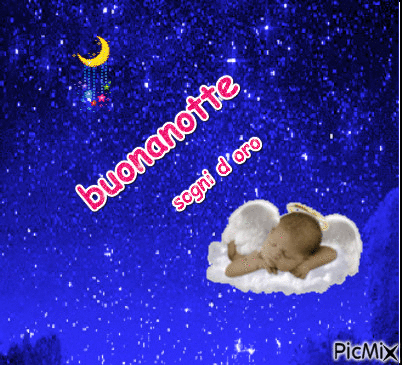 buonanotte - Bezmaksas animēts GIF