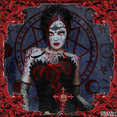 gothic witch - Δωρεάν κινούμενο GIF