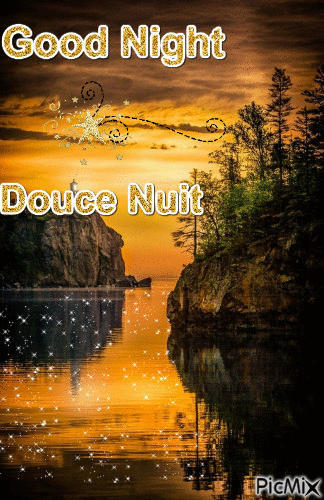 night - nuit - douce - good - Ingyenes animált GIF
