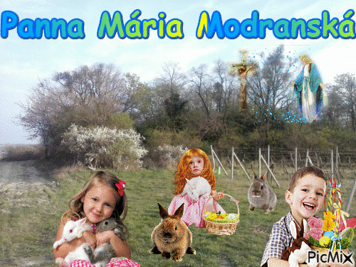 Panna Maria Modranska Velka noc - GIF animado gratis