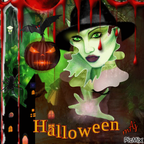 Concours "Portrait d'Halloween" - GIF animado gratis