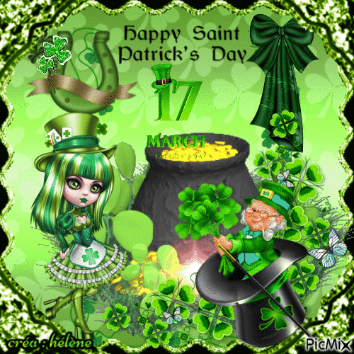 Happy St Patrick's - Ingyenes animált GIF