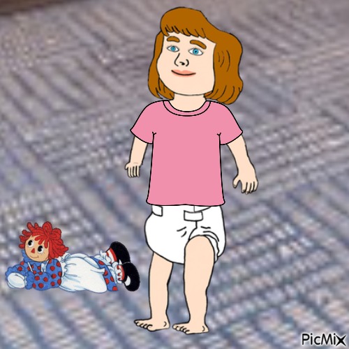 Baby and Raggedy Ann - zdarma png