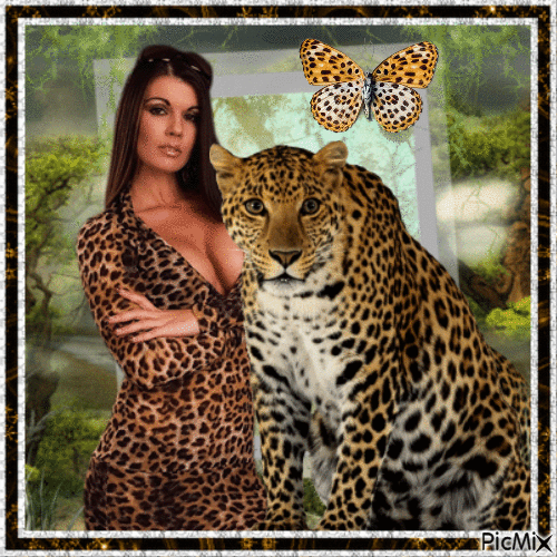 Mein Freund der Leopard - GIF animé gratuit