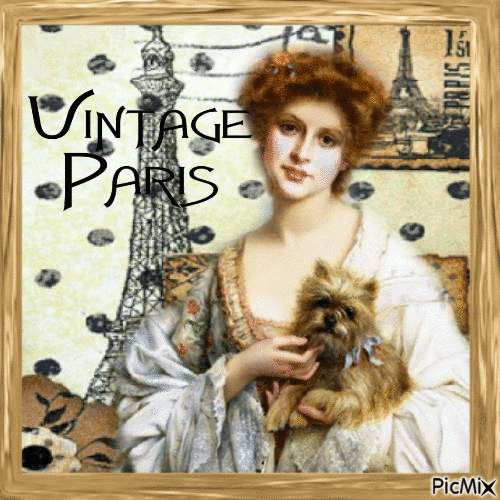 Vintage Paris - GIF animado gratis