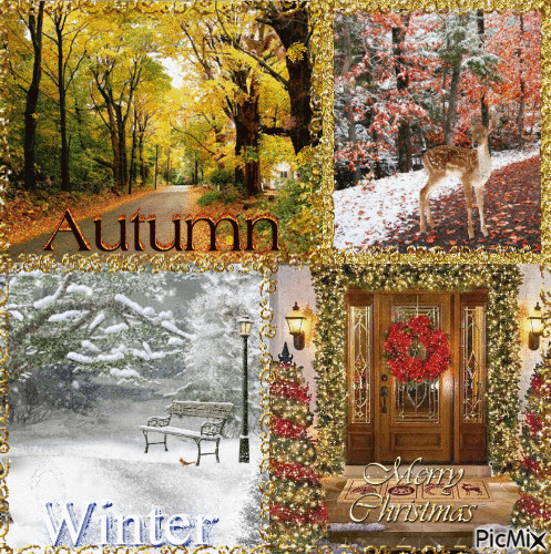 Autumn Winter Christmas - Bezmaksas animēts GIF