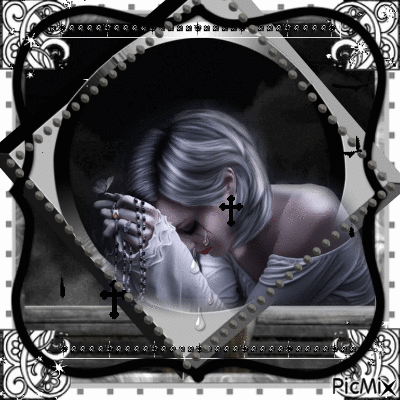 sad gothic - Безплатен анимиран GIF