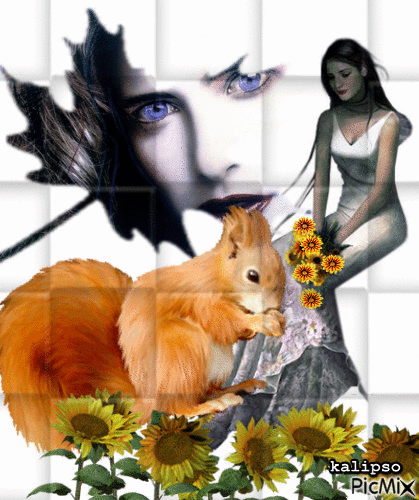 Autumn lady.. - Besplatni animirani GIF