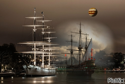 bateau fantome - Zdarma animovaný GIF