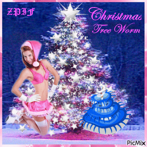 Christmas Tree Worm - Δωρεάν κινούμενο GIF