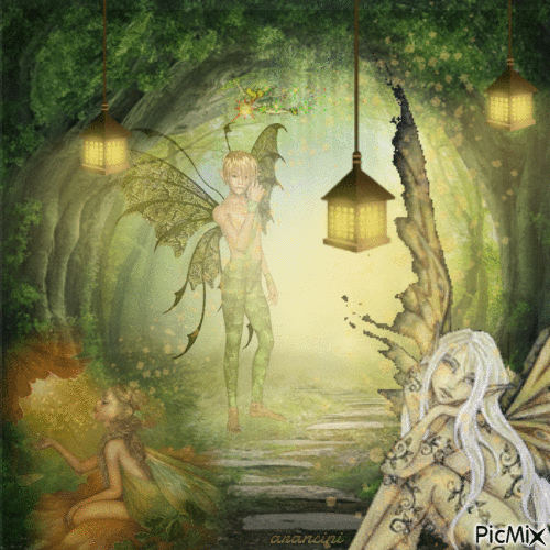 The fairy grotto - GIF animé gratuit