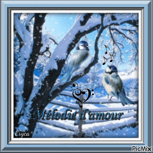 Paysage d'hiver - Darmowy animowany GIF