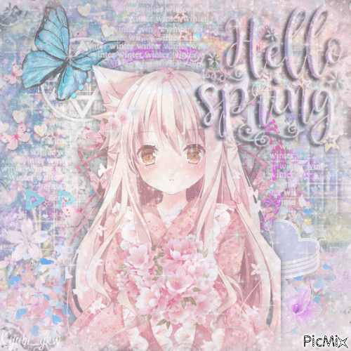 Hello spring! - Δωρεάν κινούμενο GIF