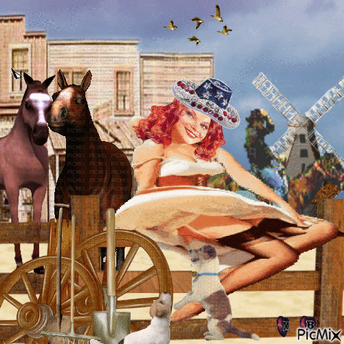 Cowgirl - Δωρεάν κινούμενο GIF