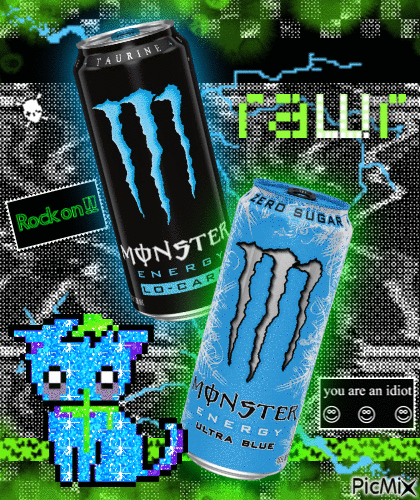 Blue Monster - 免费动画 GIF