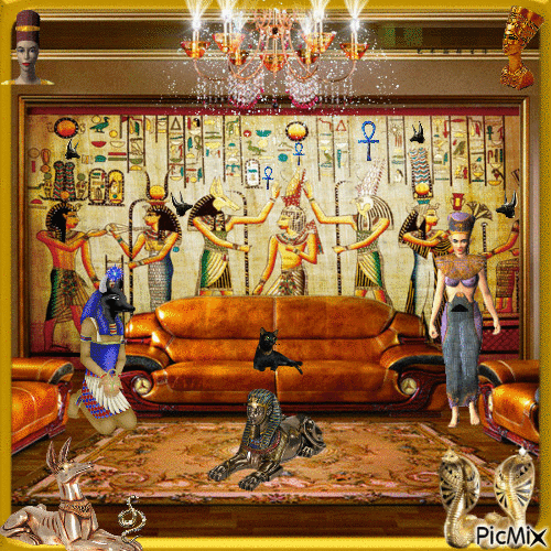 **** L`ÉGYPTE (CLÉOPÂTRE...QUI????)...!!!! **** - Darmowy animowany GIF