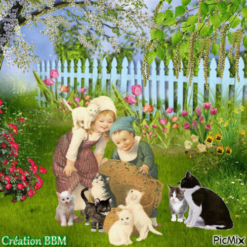 Au jardin par BBM - GIF animado gratis