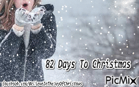 82 days to Christmas - Gratis animeret GIF