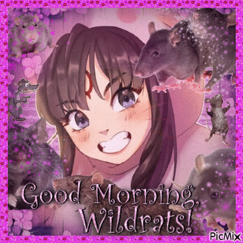 aster good morning wild rats jrwi - GIF animasi gratis