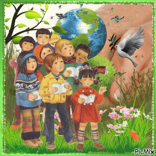 June 1 international children's Day - 無料のアニメーション GIF