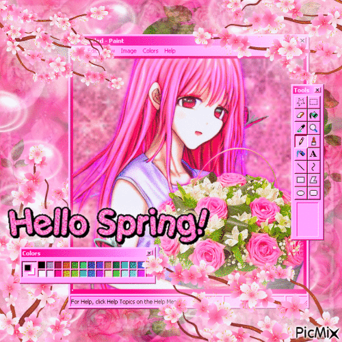HelloSpring - Darmowy animowany GIF