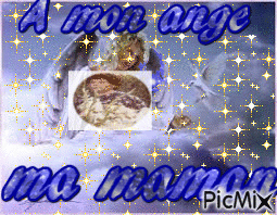 A mon ange ma maman - Бесплатный анимированный гифка