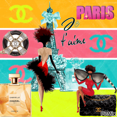 Chanel Paris - GIF animado grátis