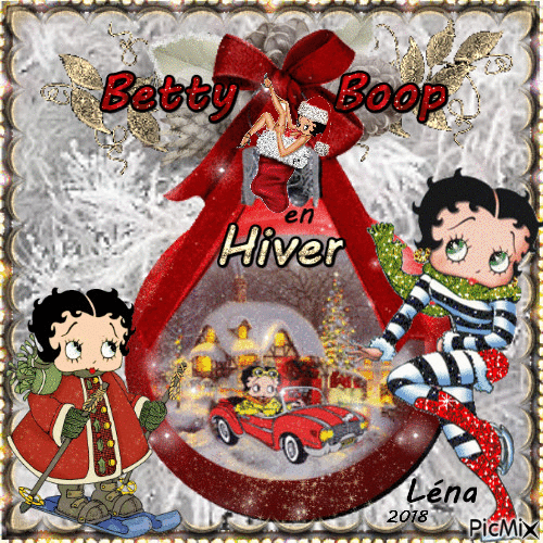 Concours du moment > Betty boop en hiver - 無料のアニメーション GIF
