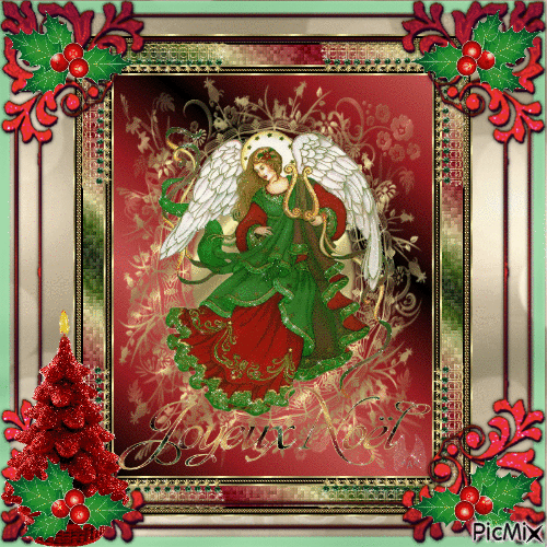 Joyeux Noël - Merry Christmas - Darmowy animowany GIF