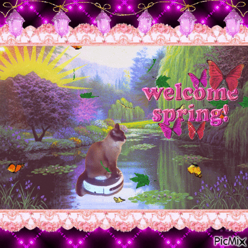 welcome spring - Free animated GIF