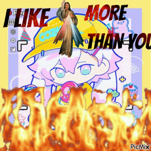 i like jesus more thn you - GIF animado gratis