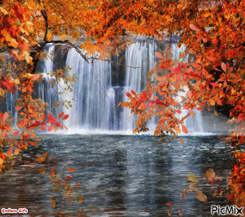 Autumn Falls - Besplatni animirani GIF