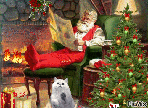 Papa Noel - GIF animado gratis