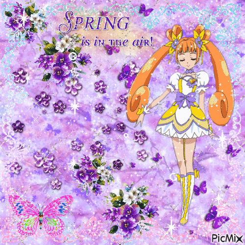 💜 Spring 🧡 - Бесплатный анимированный гифка