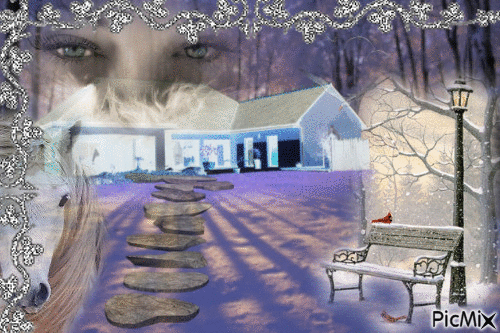 l' hiver et blanc - Безплатен анимиран GIF