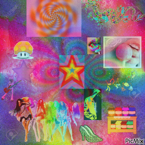 fiesta colorida - 免费动画 GIF