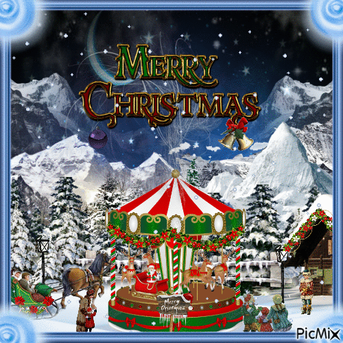 Christmas Carousel - 免费动画 GIF