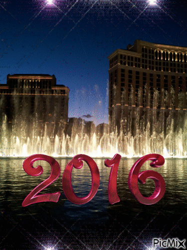 Happy "2016" - Free animated GIF
